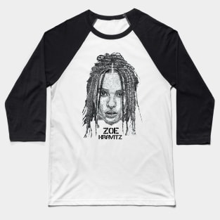 Zoe Kravitz Pencil arts Baseball T-Shirt